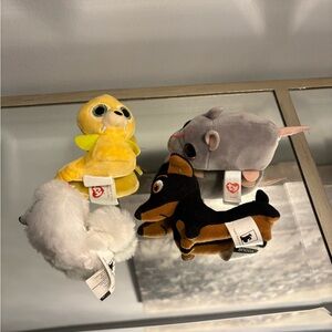 Mini beanie boos all brand new